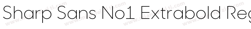 Sharp Sans No1 Extrabold Regular字体转换